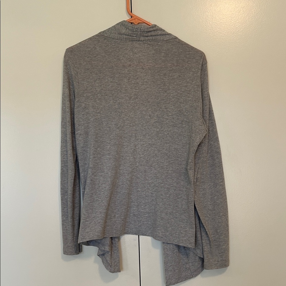Coldwater Creek grey open cardigan size small 6-8 - Picture 5 of 7